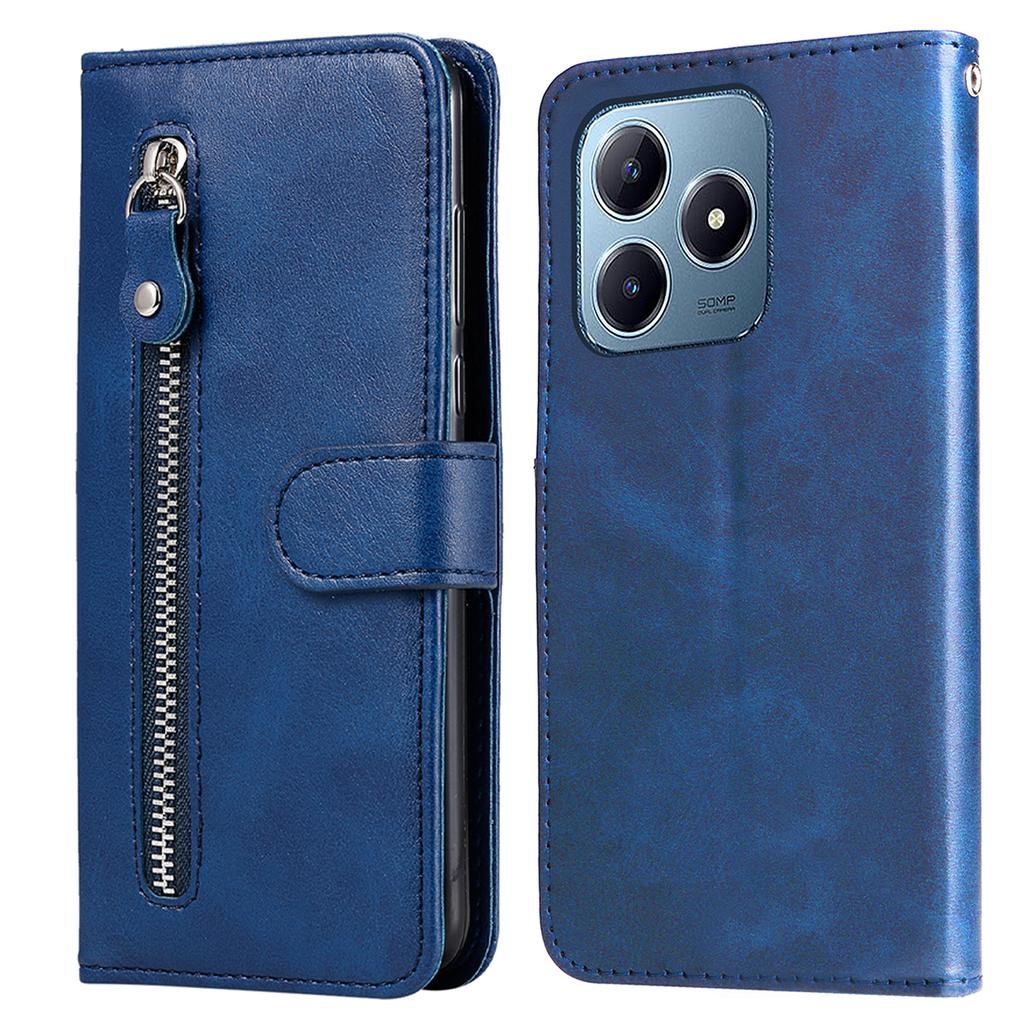 For Realme Note 60x 4G/C63 4G/C61 4G/Note 60 Leather Case Zipper Pocket Phone Cover