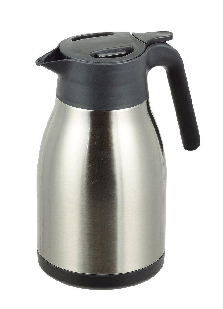 Pearl Metal Tabletop Pot, 1.5L, Stainless Steel, Heat and Cold Insulation, Satin Finish, Easy Opening and Closing, HB-3473