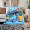 1pc Stitch Printing Blanket - Soft, All-Season Throw for Office Blanket, Personalized Gift with Adorable Cartoon Design
