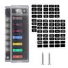 6 Way Automotive Safety Box With LED Indicator Water Resistant Blade Connection Unit For Cars Trucks Boats Mobile Homes