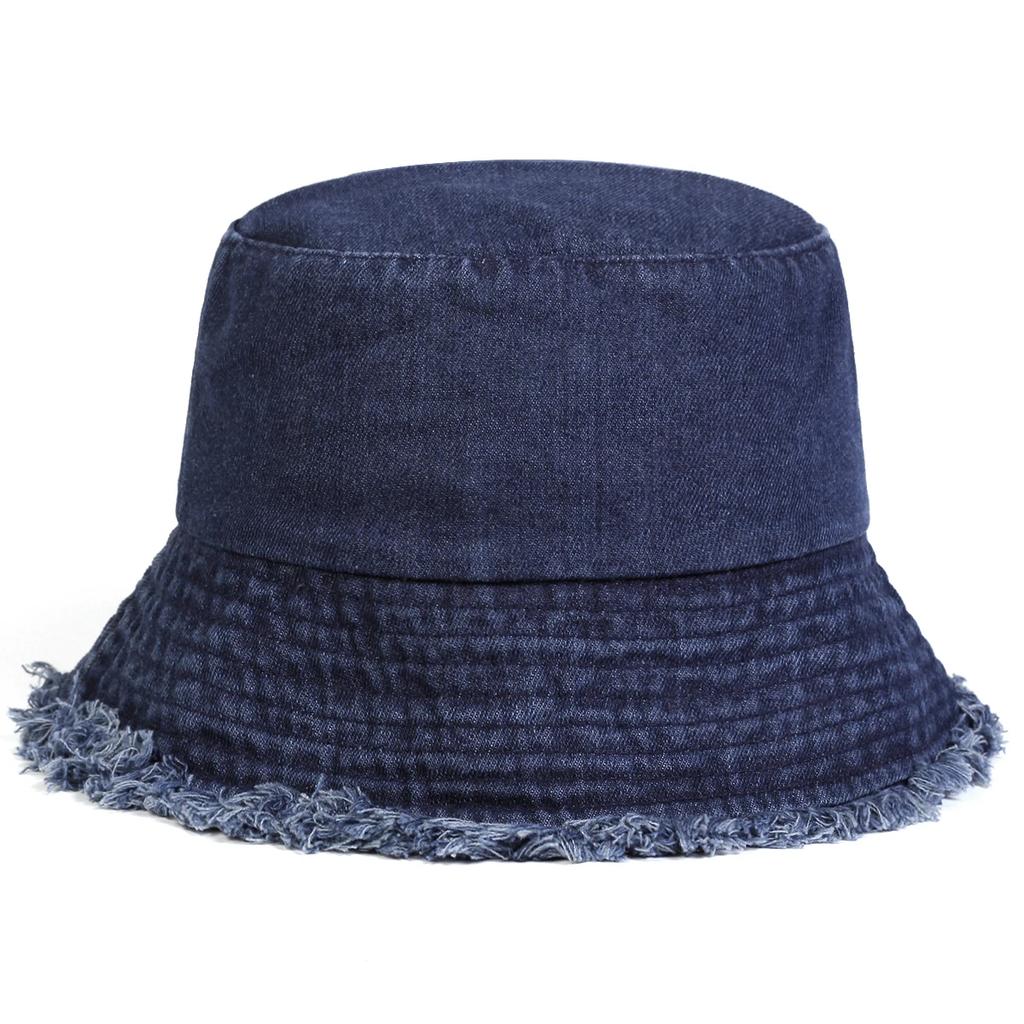 Fisherman Bucket Personality Denim Hole Edge Board Light Neutral Gender Women  Men For Caps Hats Fishermen Outdoor Casual Cap Sunscreen Hat