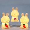 LED Cute Cartoon Rabbit Night Light Bedroom Living Room Rabbit Decoration Atmosphere Light for Birthday Gifts Children's Toys