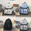 Nylon School Backpack For Teens With Design And Laptop Storage For Campus Use