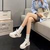 Grape Mother Same White Shoes Spring Women's 2025 New Popular Shell Head Versatile Casual Shoes White Shoes Women's Shoes