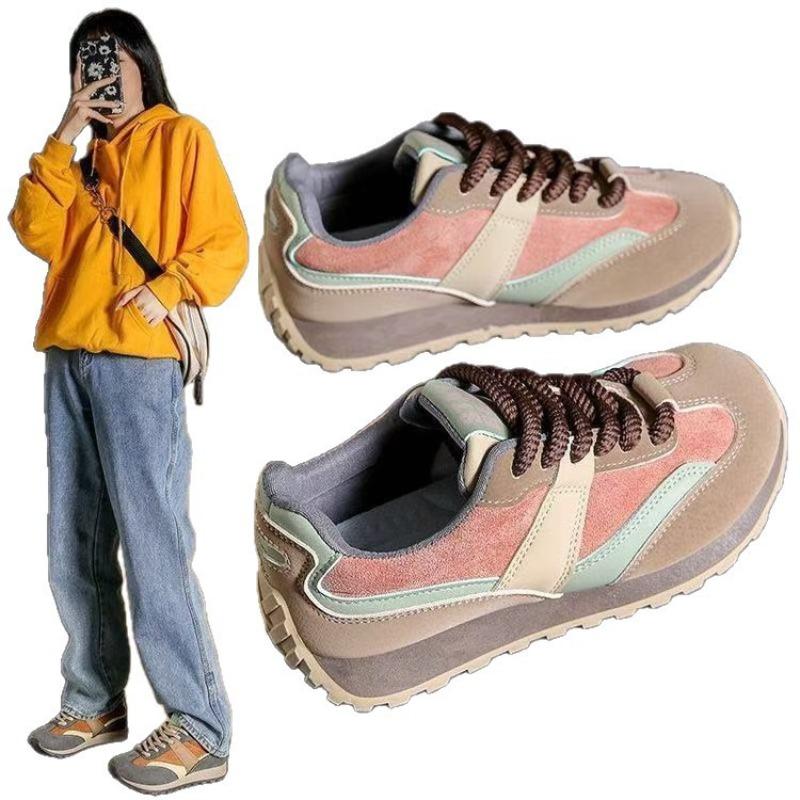 Bawełniane buty o grubym splocie - Nowy styl, wszechstronne, Retro i codzienne buty sportowe dla kobiet