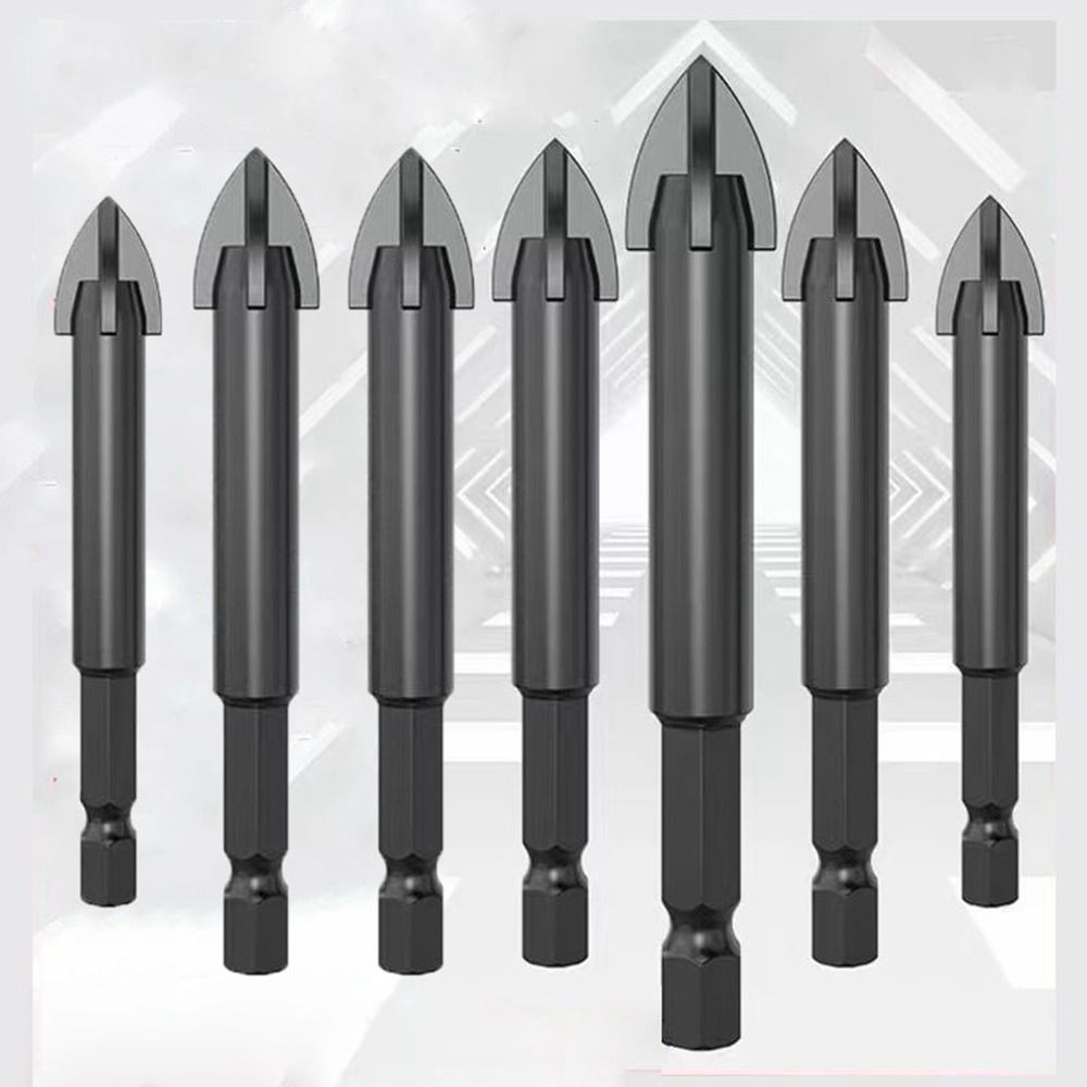 

Black Drill Bits 3/4/5/6/8/10/12mm Alloy New Tools Glass Ceramic Concrete 4mm