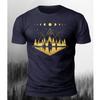 T-Shirt Uomo Modello Montagna Stampa 3D T-Shirt da Uomo Camicia Larga Moda Taglia Grande Top Magliette Sportive Abbigliamento Casual da Strada