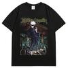Summer New Japanese Spell Return War Cartoon Animation Pure Cotton Short-sleeved Men's and Women's T Shirt Top