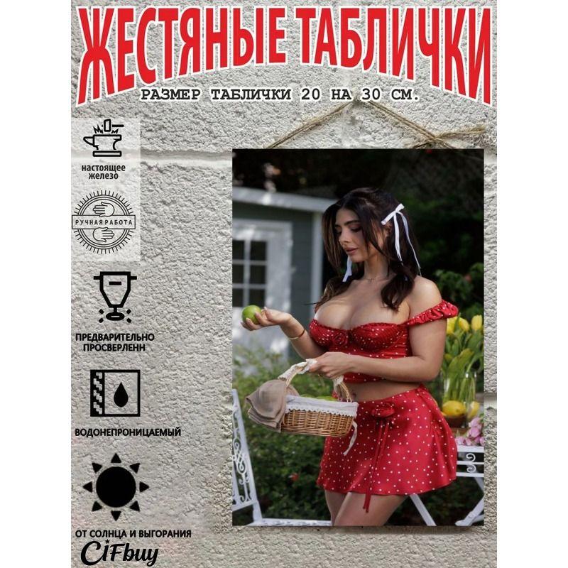 Metal Wall Art Poster Sexy Woman Decorative Tin Sign