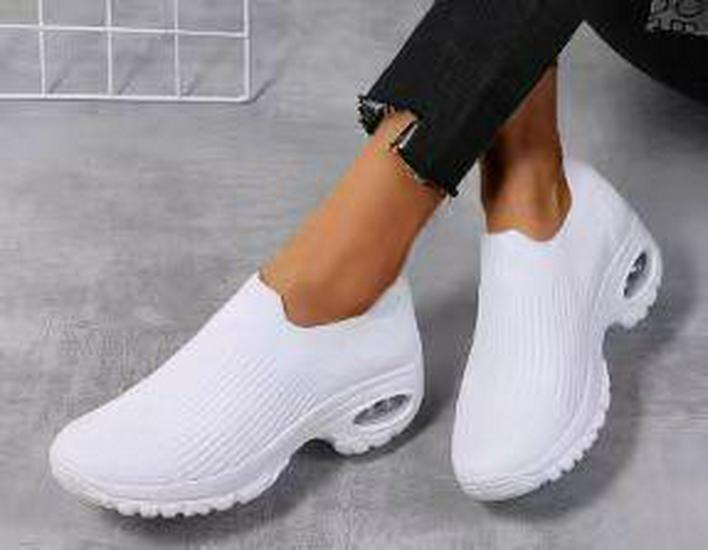 

Women s Breathable Mesh Slip-on Sports Shoes - Casual, Thick-Soled and Height-Boosting 40
