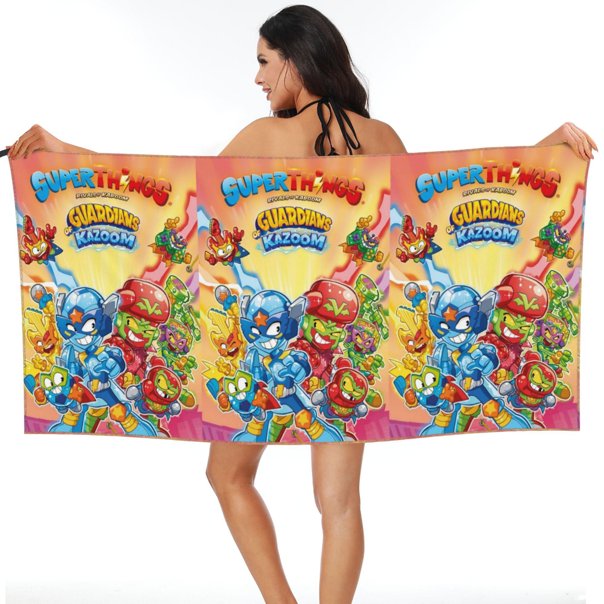 Super Zings SuperThings Beach Towel Soft Microfiber Quick Dry Absorbent Quick Towels For Yoga W40*H60(CM)