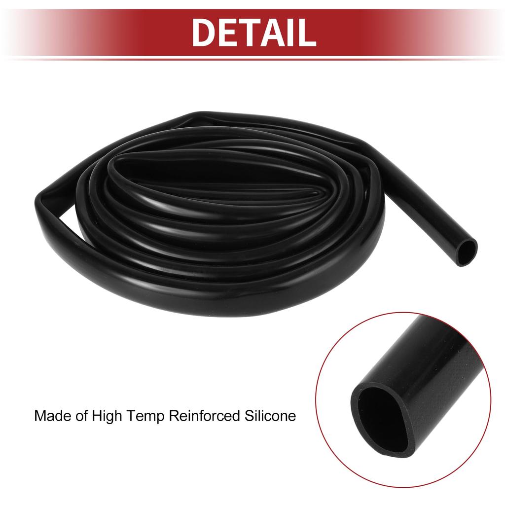 ACROPIX 130PSI Max Pressure Silicone Vacuum Tube Hose Automotive Vacuum Line High Temperature 12FT