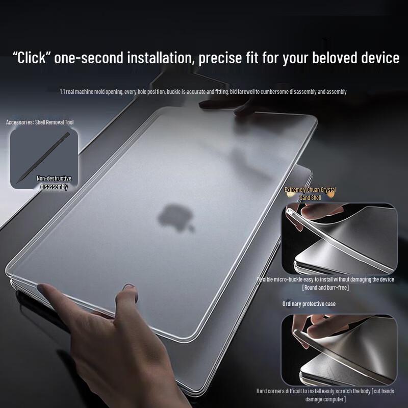 Jichuan MacBook Air 13.6-inch Frosted Protective Case