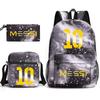 Lionel Messi · Peripheral Printed School Bag Three-Piece Pencil Case Shoulder Bag Backpack