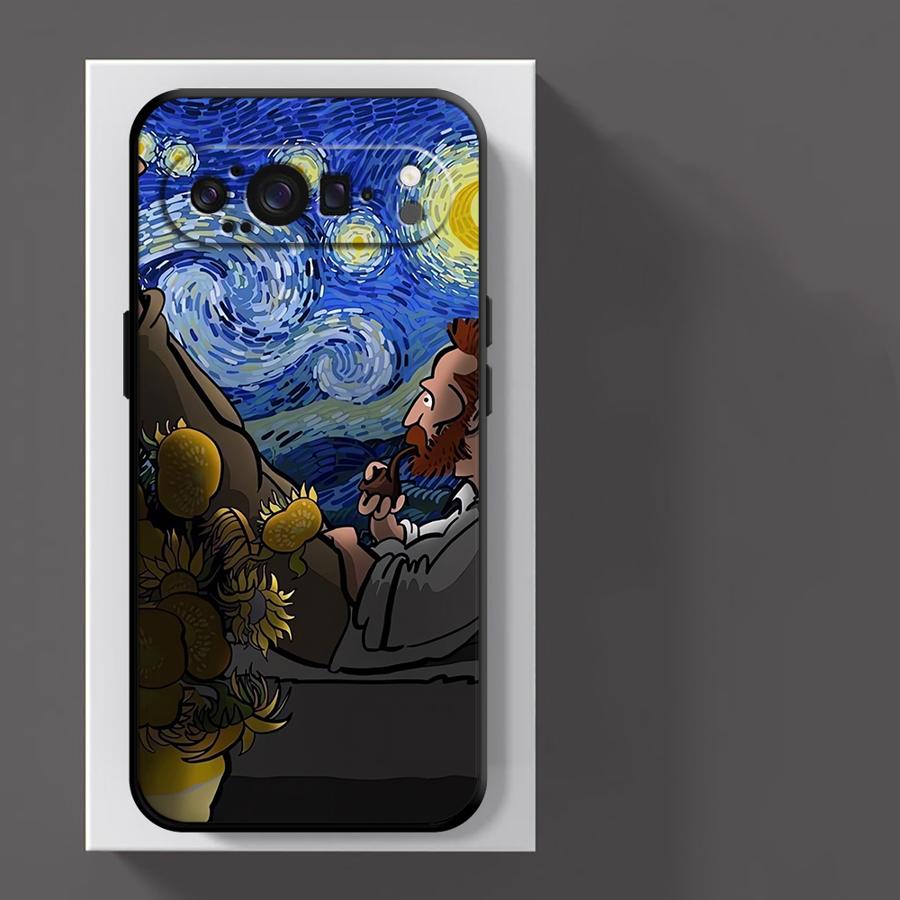 Pouzdro pro Google Pixel 10A 10 9 Pro XL 9a 8a 6a 7a 6 7 8 Pro Kryt na telefon Van Gogh Hvězdná noc