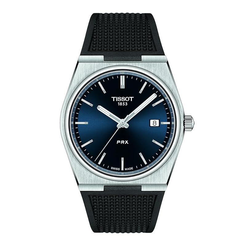 

[Tissot] watch PRX P.R.X [Regularly imported product] rubber strap T1374101704100 men s blue dial