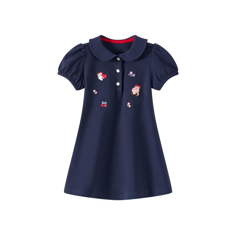 

Teenie Weenie Kids Embroidered Polo Dress 100