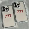 Lucky Number 7 Pattern Phone Case for iPhone 17 16 15 14 13 12 11 Pro/Max/Plus Anti Drop and Anti Shock Back Cover