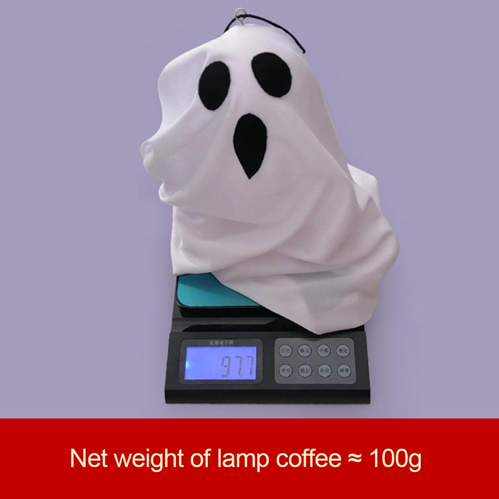 Halloween Glowing White Ghost IP65 Waterproof Glowing Door Hanging Ghost Room Escape Scene Props for Halloween Garden Home Decor