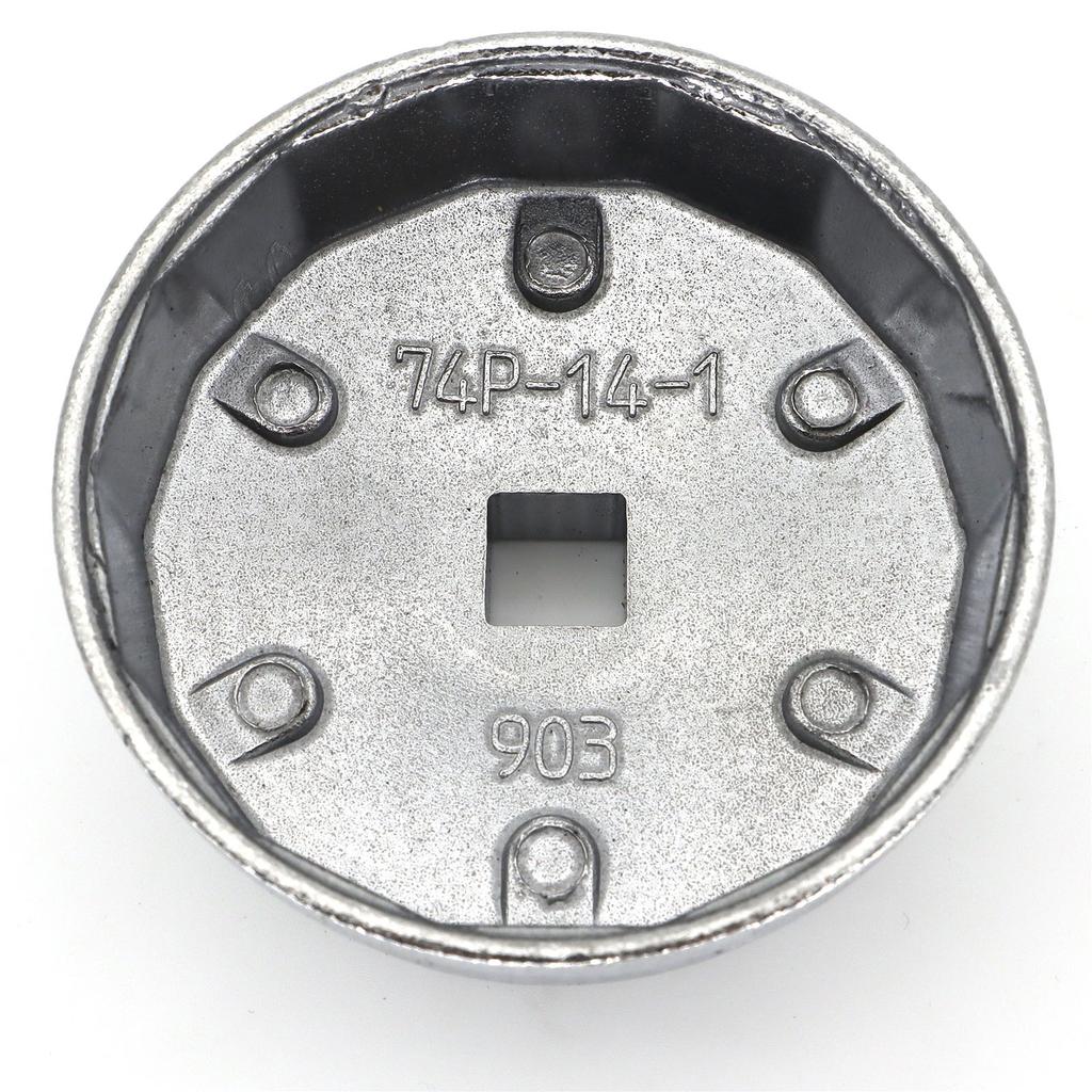 OEMASSIVE 1X Per Porsche Cayman Boxster Mercedes Chiave a Bussola Tappo Filtro Olio Auto Strumento di Rimozione 74mmx 14 Scanalature Parte Motori Auto