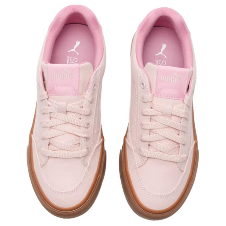 Puma Court Classic Vulc Retro Fashion Casual Lightweight Low-Top Sneakers Women Sneakers Pink 395020-11
