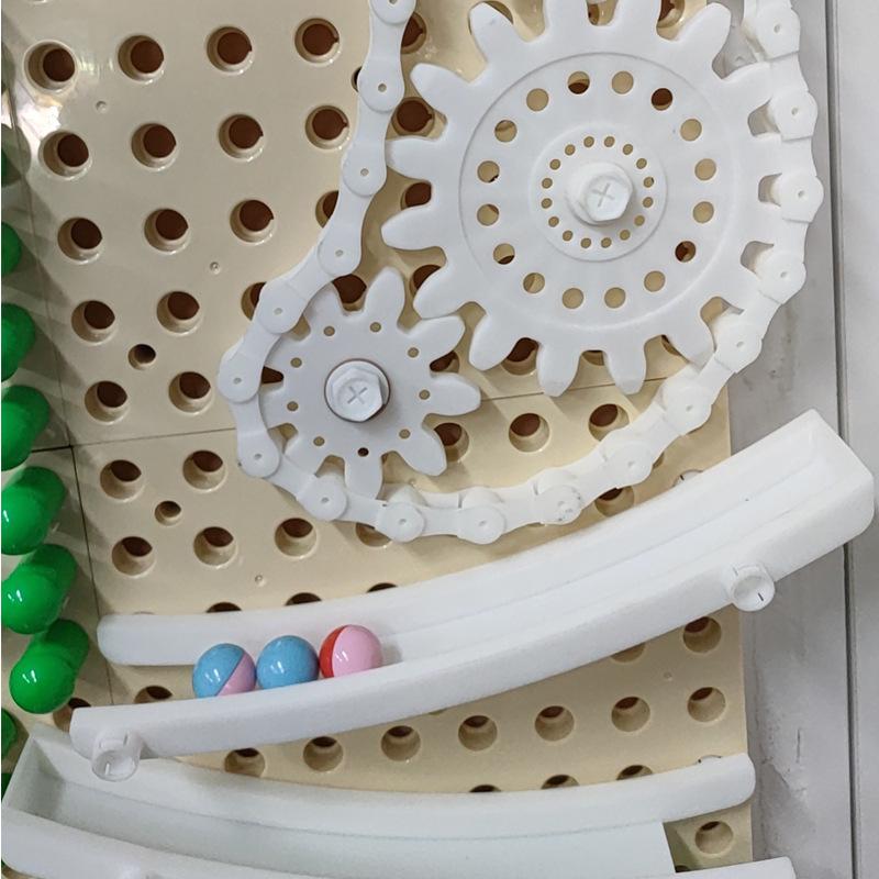 Peg Beads Wall Toy: Interactive Wooden Blocks & Wall Decoration Game for Kindergarten.