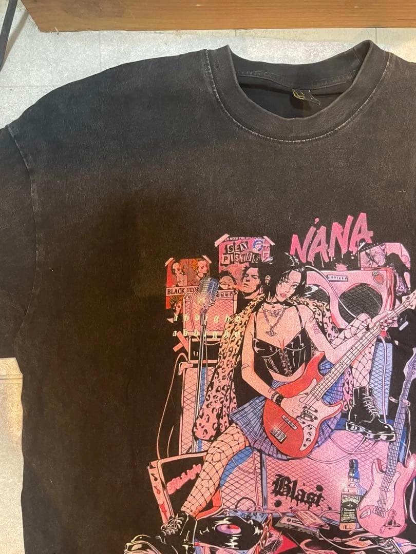 

NANA T Shirt Anime Vintage Black Short Sleeve L Size Authentic Rare M