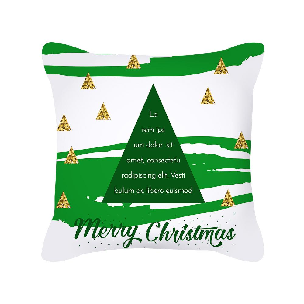 New Nordic Ins Cartoon Christmas Pillow Cover Holiday Gift Square Cushion Cover