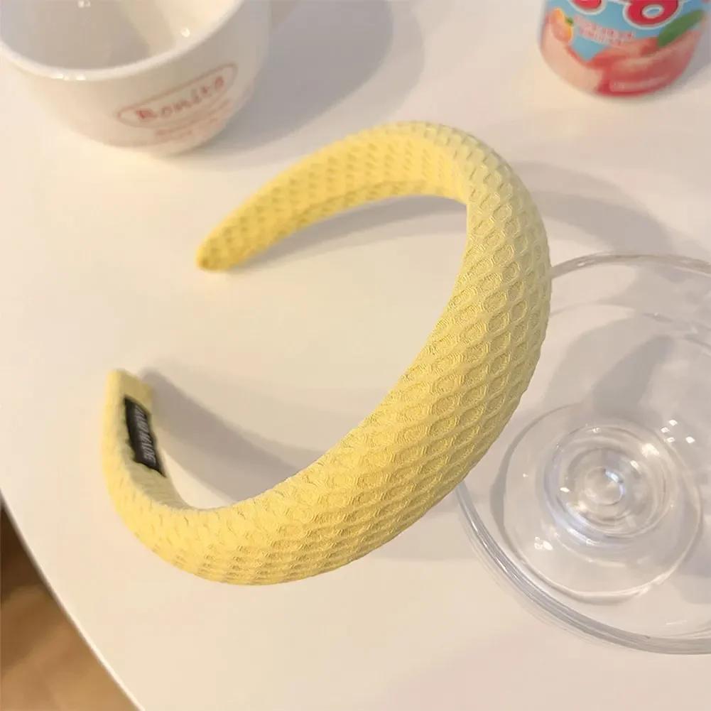 Korean Style Simple Temperament Hair Band for Women Elegant Wide Brimmed Fashion Hair Hoop for Girl Face Wash