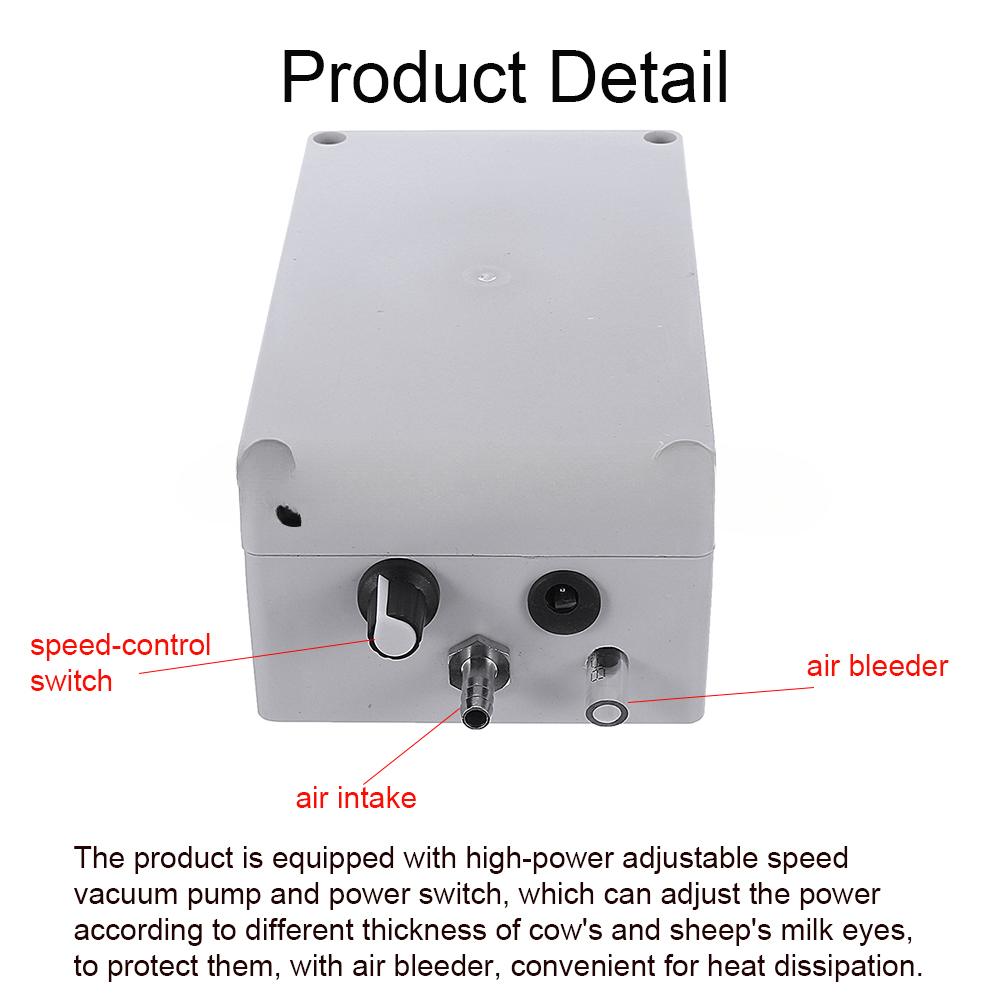 Wiadro ze stali nierdzewnej Pompa próżniowa ssąca Dojarka domowa Krowa Koza Owca Dojarka Ze stali nierdzewnej Elektryczna maszyna do dojenia NOWA 5L