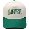 LOVER three-dimensional embroidery color matching truck driver hat European and American men and women couples casual sunshade baseball cap