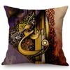 Islam Oil Painting Muslim Decoration Arab Calligraphy Allah Sofa Throw Pillow Case Meditation Cotton Linen Worship Cushion Cover