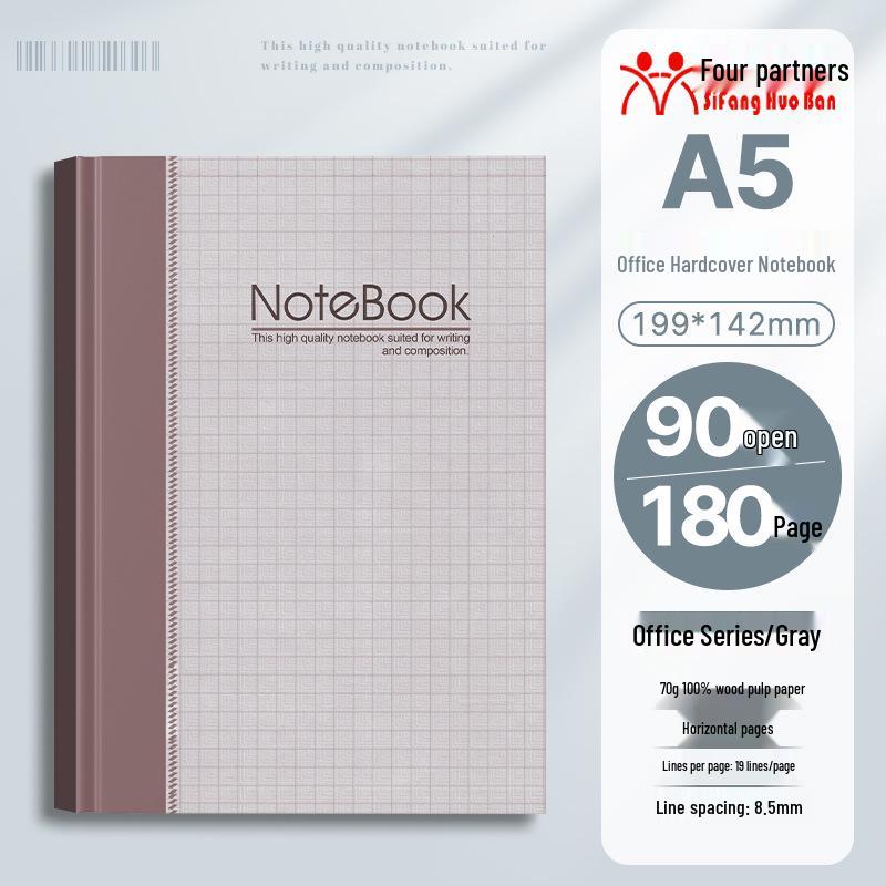 32k Hardcover Business & Student Notebook - Thick, Simple Diary Book