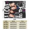Big Time Rush Band In Real Life Worldwide Tour Blanket Cozy Soft Throw Blankets for Sofa Multiple Sizes Plush Thin Quilt