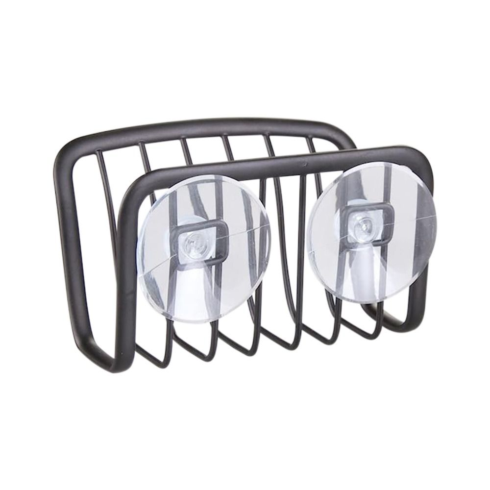 Estante de Almacenamiento de Cocina Metal Estantería para Fregadero Sin Perforación Soporte para Escurridor de Fregadero Soporte para Esponja de Fregadero Estante para Esponja de Fregadero Estante de Almacenamiento para Escurridor negro