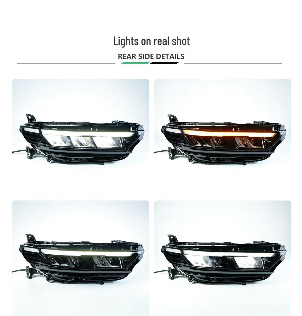 Compatible Honda Accord 2025-26 Headlight Assembly (11th Gen, Low & High Trim, Original)