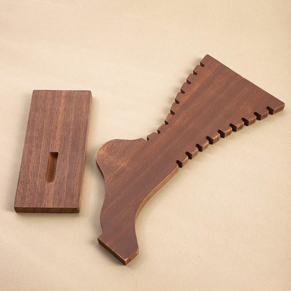 Large Capacity Wooden Necklace Frame Foot Shaped Jewelry Storage Rack  Tabletop