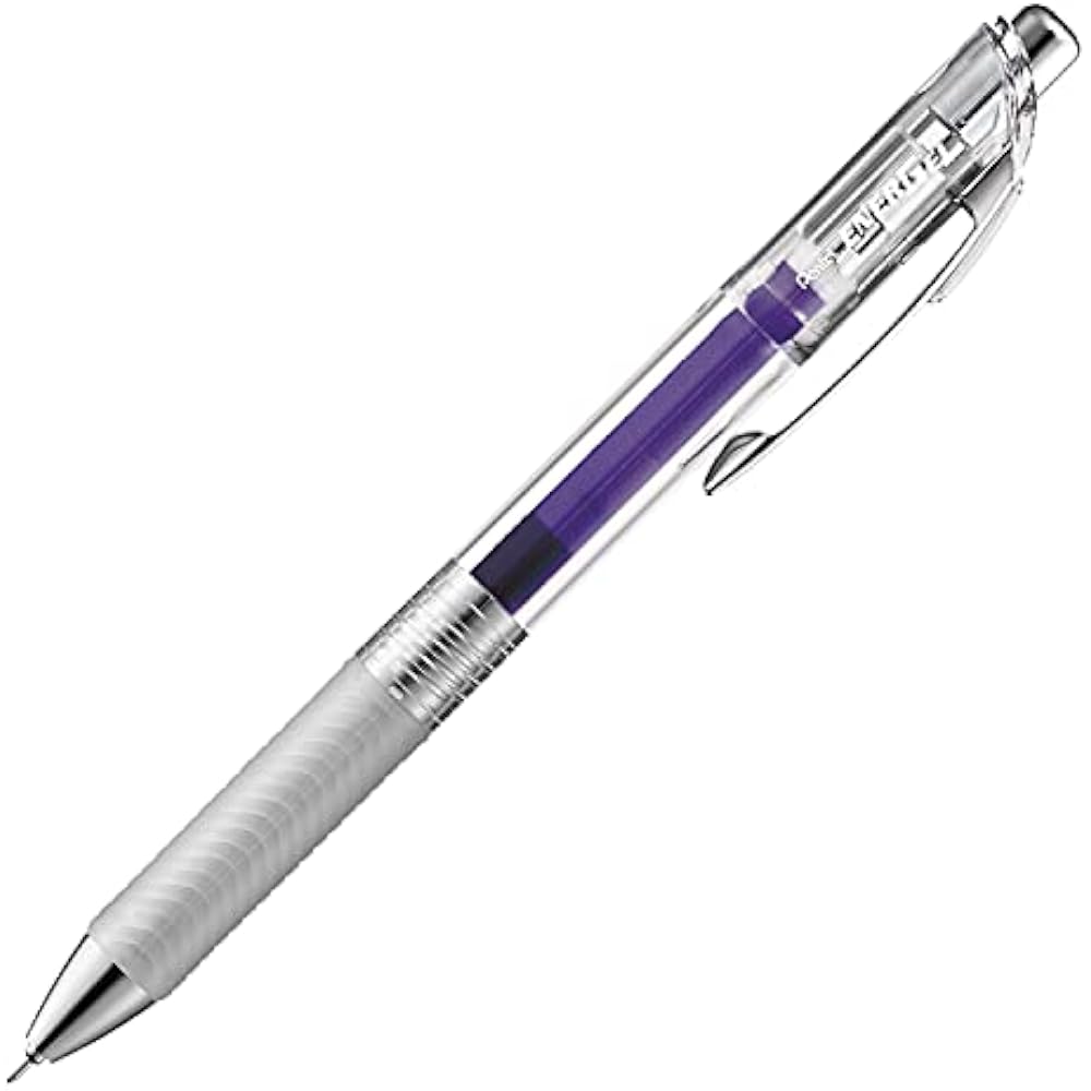 Pentel Ballpoint Pen Gel Ink Gel Infree 0.5mm Clear Shaft BLN75TL-V Violet 10pcs