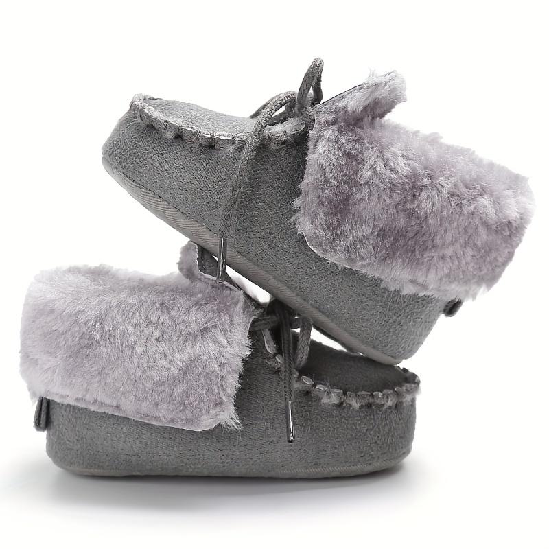New Winter Baby Boots for Kids with Warm Soles, Infant Toddler Walking Shoes