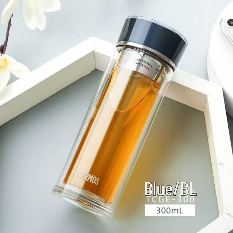 THERMOS Double Wall Borosilicate Glass Travel Mug