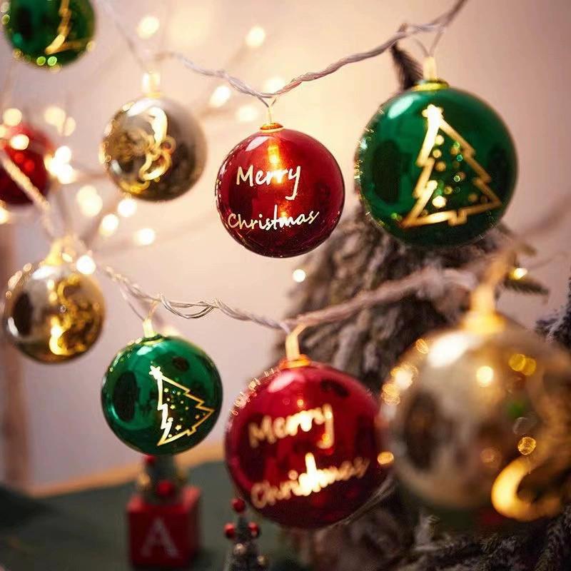Christmas Led Indoor String Lights With Gift Box Ball For Festive Decor