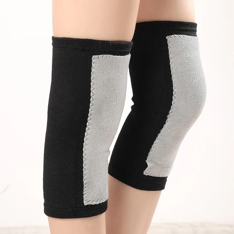 Кашеміровий наколінник для полегшення болю в суглобах при артриті, подвійний товстий вовняний захист, грілка для спорту, роботи, 1 пара, зима