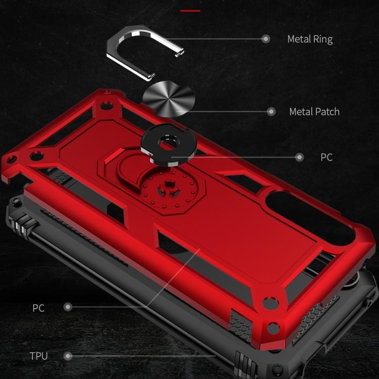 Phonecase for Huawei Y9s Shockproof TPU + PC Protective Case with 360 Degree Rotating Holder