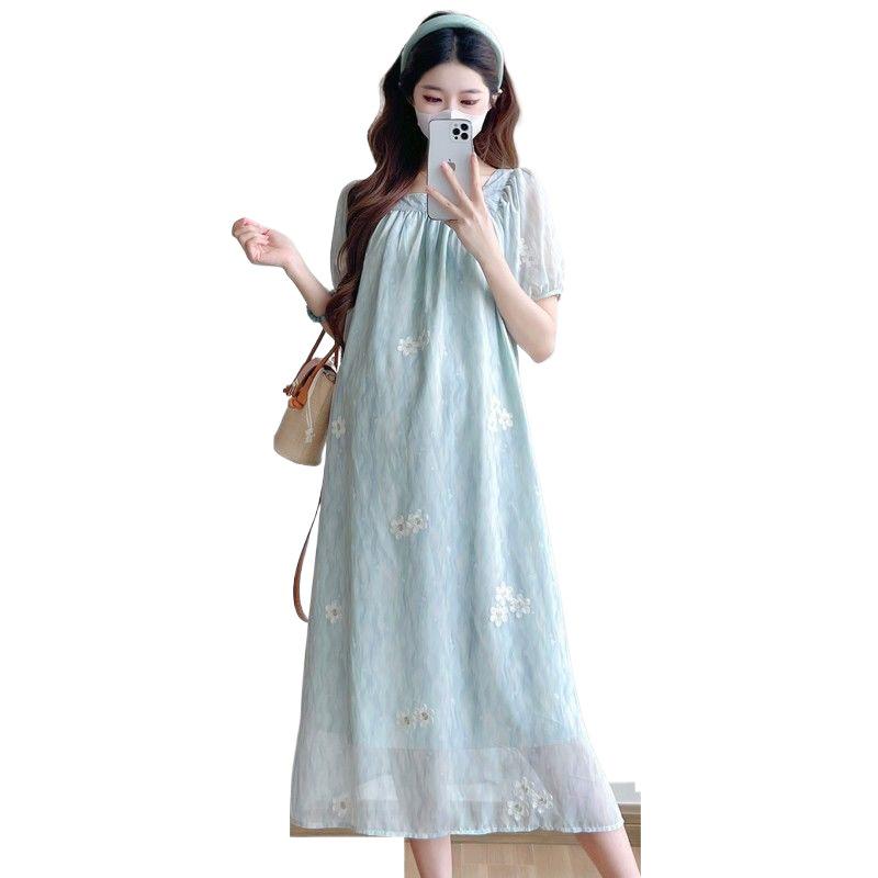 Everyday Wear French Floral Maternity Dress