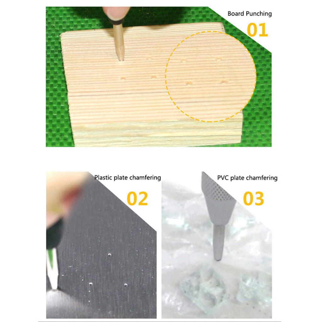 Spring Loaded Puncher Tool Center Hole Punch Tool Heavy Duty Automatic Durable with Handle Car Glass Window Breaker