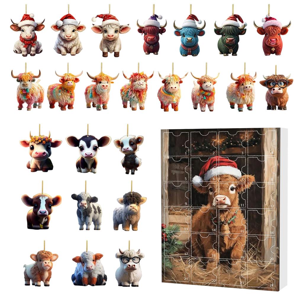 Adventskalender enthält 24 Geschenke, süßer Figuren-Puppen-Adventskalender, Countdown-Kalender mit Überraschungsspielzeug, Sammelfiguren als Geschenk für Kinder
