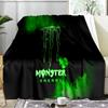 Monster Drink Blanket Flannel Throw for Sofa, Travel, Camping, Livingroom, Office, Chair and Bed Soft and Warm Holiday Birthday Gifts