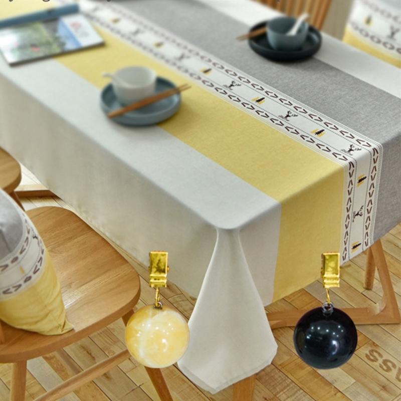 Set Of 4 Stone Tablecloth Weights Holder Handcrafts Marble Dinnerware Clip Perfect For Formal Gatherings Garden Party