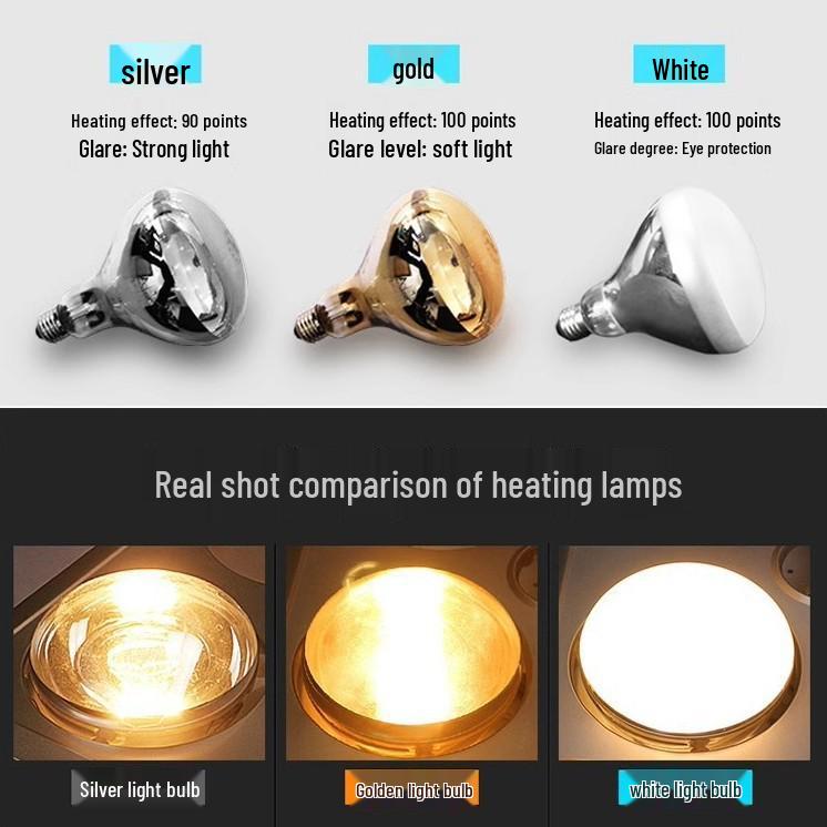 Shenhua Infrared Wall-Mounted Yuba Bathroom Heater: Waterproof, Explosion-Proof, Punch-Free, Five-Lamp Design.