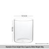 ZISIZ High Borosilicate Straight Body Glass Cup